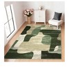 2 x 6 ft Polyester Imitation  Gray Rectangular Hallway Bathroom Entryway Kitchen Office Color Block Printed Modern Washable Area Rug - 3 of 4