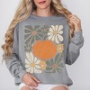 Simply Sage Market Women's  Garment Dyed Graphic Sweatshirt Retro Fall Flowers - 2 of 4