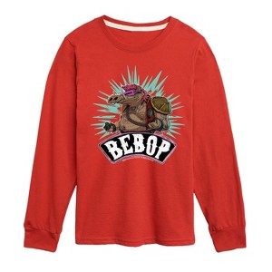 Boys' - Teenage Mutant Ninja Turtles Mutant Mayhem - Bebop Long Sleeve Graphic T-Shirt - 1 of 3