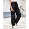 Cargo Jogger Parachute Pants For Women Casual Baggy Low  Waist Drawstring Light Y2K Pants - 2 of 4