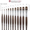 Borciani e Bonazzi Unico Synthetic Mongoose Artist Paint Brush - Series 802 Filbert - Size #14 - Watercolors, Oil & Acrylic Paint - Handcrafted in - 2 of 4
