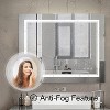 Maxax Atherton Modern Frameless Anti-Fog LED Lighted Dimmable Wall Mounted Bathroom Vanity Mirror - 3 of 4
