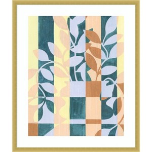 Amanti Art Checkered Cutting I by Grace Popp Wood Framed Wall Art Print - 1 of 4