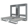 Twin Size Murphy Beds with Cabinets and Shelves - 3 of 4