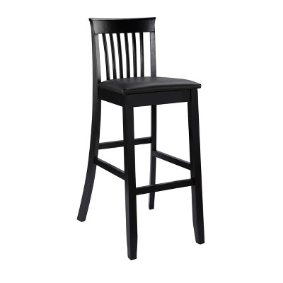 Torino Craftsmen 30" Barstool Hardwood/Black - Linon