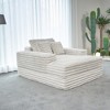 Lesly 55.12 in. Wide Square Arm Velvet Square Sectional Sofa Couch Modern Single Square - 3 of 4