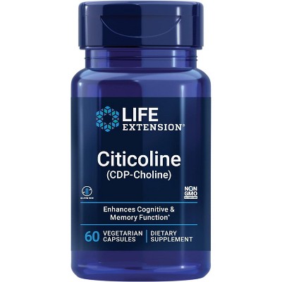 Citicoline (CDP-Choline) by Life Extension  -  60 VegCap