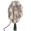 Northlight 7" Silver Wreath with Candles Christmas Tree Topper - Clear Lights - 4 of 4