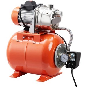 Automatic Shallow Well Pump with Pressure Tank,  Small Water Booster Jet Pump, 976GPH Stainless Steel Irrigation Pump - 1 of 4