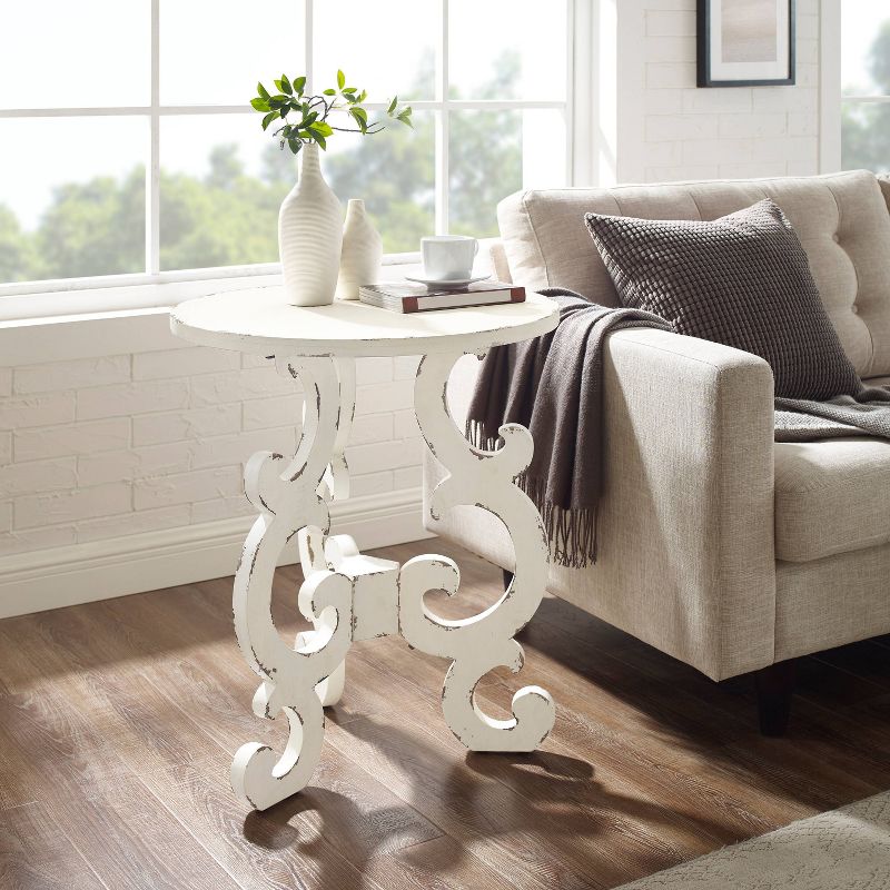 Christos Transitional End Table White - Powell, 6 of 10
