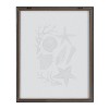 16" x 20" Blake Seashells Black by Cat Coquillette Framed Printed Glass Gray - Kate & Laurel All Things Decor - 4 of 4