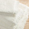 6Pcs 100% Cotton Solid Color Heavy Weight Bath Towel, Ink Dyed Slub Pattern Rich Texture Absorbent Bath Towel - 3 of 4