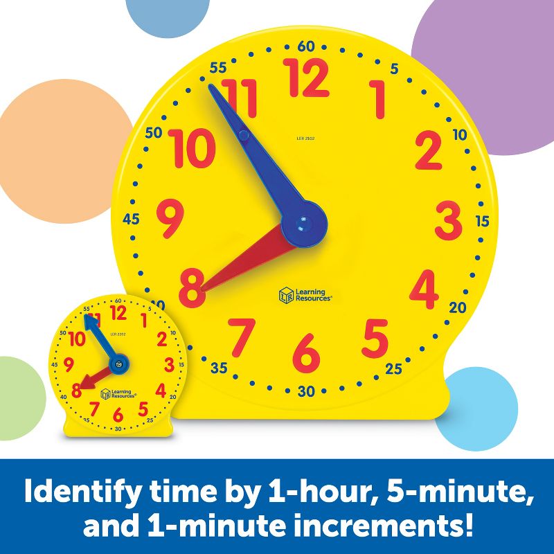 Learning Resources Classroom Clock Kit, 60 Pieces, Ages 5+, 3 of 6