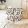 Sweet Jojo Designs Girl Swaddle Baby Blanket Vintage Floral Pink Green and Yellow - 4 of 4