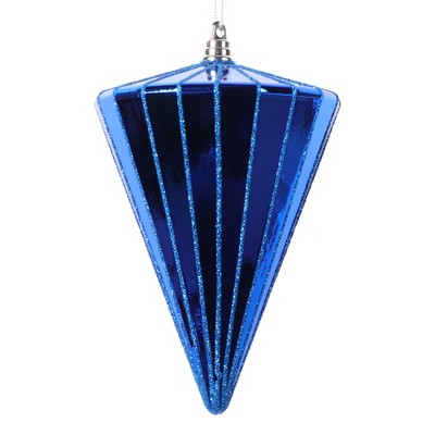 Vickerman 6" Shiny Cone Ornament