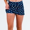Calypsa Women's Chlorine Resistant High Waisted Mini Swim Skirt With Shorts - 3 of 4