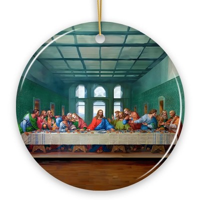 Leonardo da Vinci The Last Supper Ceramic Ornament, Famous Painting Christmas Decoration Souvenir| OrnamentallyYou