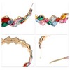 Unique Bargains Women's Metal Colorful Rhinestone Faux Crystal headband 5.51"x1.38" 1 Pc - 3 of 4