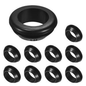 Unique Bargains Rubber Corrosion-Resistant Snap-in Locking Hole Plugs Black - 1 of 4
