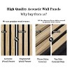 Wood Slat Wall Panels – Real Veneer MDF with PET Felt Backing, 8 Panels, Decorative Sound-Absorbing Grilles for Living Room, Studio, Piano Room - 2 of 4