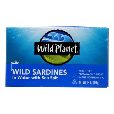 Wild Sardines in Water with Sea Salt - 12ct Case