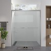 ORRD 56-60"x74" Double Sliding Shower Door, Clear Tempered Glass Bypass Enclosure with Aluminum Frame & Chrome Finish - 3 of 4