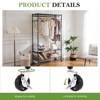 JIONJOY 3 - Tier Heavy - Duty Garment Rack with Lockable Rollers for Freestanding Clothing Storager - 3 of 4
