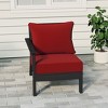 WestinTrends  Avalon Outdoor Patio HDPE Left Arm Facing Sectional Corner Club Chair with Patio Cushions - 2 of 4