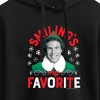 Women's - ELF - Christmas Smilings My Favorite Cropped Graphic Hoodie - 2 of 3