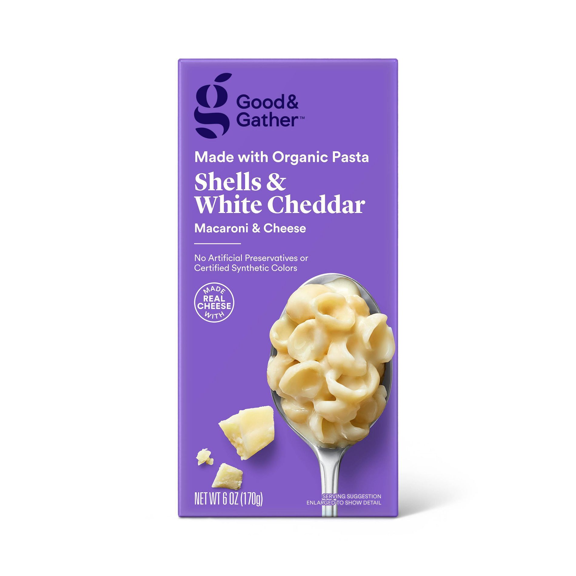 Organic Shells and White Cheddar Macaroni and Cheese - 6oz - Good & Gather™