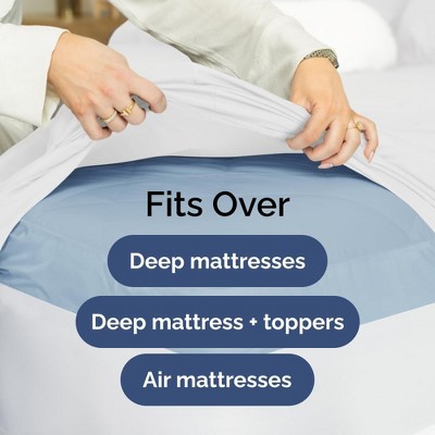 King White Extra Deep Pocket Microfiber Sheet Set
