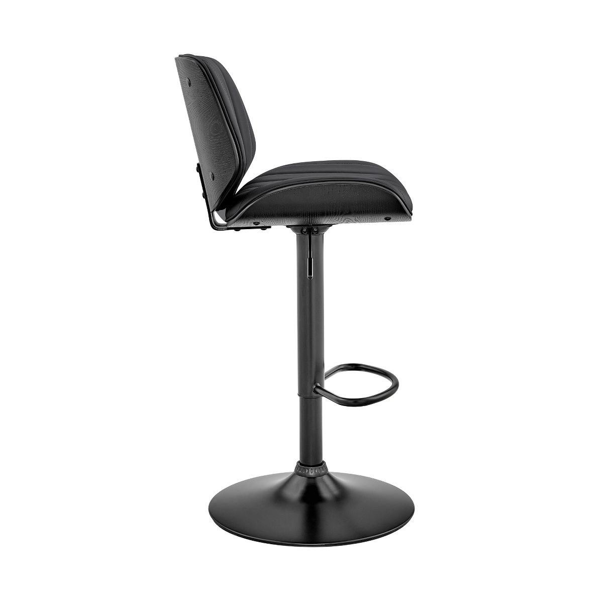 Armen Living Brock Barstool Gray/Black/Black - thumbnail 4