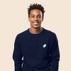 Dalix Ghost Embroidered Crewneck Long Sleeve Sweatshirt Fleece Men - 3 of 4