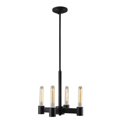 4-Light Broyles Chandelier Matte Black - EGLO