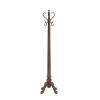 Lucas Transitional 4 Triple Antique Brass Hooks Coat Rack Warm Nut Brown - Powell - 3 of 4