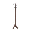 Lucas Transitional 4 Triple Antique Brass Hooks Coat Rack Warm Nut Brown - Powell - image 3 of 4