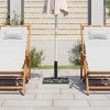 vidaXL Umbrella Base Patio Parasol Umbrella Stand Weighted Base Cast Iron - Green 17.3" x 17.3" x 12.2" - 3 of 4