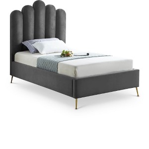 Meridian Furniture,Lily Velvet Bed - 1 of 4