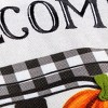 Evergreen Pumpkin Plaid Truck Garden Burlap Flag 12.5 x 18 Inches Indoor Outdoor Decor - 3 of 4