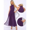 INSPIRE CHIC Women's Sleeveless Halter Neck Elegant Wedding Cocktail Dressy Jumpsuits - 2 of 4