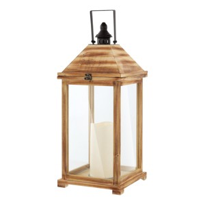 Elida 28.25" Indoor/Outdoor Lantern - PLT4082 - Light Brown - Safavieh - 1 of 4