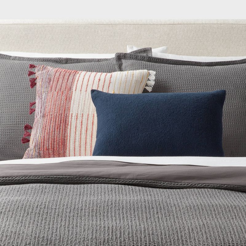 Oblong Boucle Color Blocked Decorative Throw Pillow - Threshold™, 3 of 10