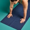 Folding Travel Yoga Mat Navy 3mm Blue - All In Motion™: Rubber, Solid Pattern - 2 of 3