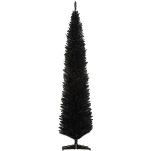 Aghana Digitals 7FT Slim Blue Artificial Christmas Tree with 499 Realistic Branch Tips, Detachable - 1 of 4