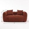Sapphtopaz 5-Foot Bean Bag Chair High Resilience Foam Chenille Bean Bag Chairs for Adult Sofa Chair for Two Accent Chair for Living Room, Bedroom - 3 of 4