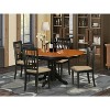 Modern Dining Table Set 5 Piece - Minimalist Kitchen Table & Chair Set - Rubber Wood Dining Room Furniture - 2 of 4