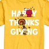 Men's - Peanuts - Happy Thanksgiving Icons Short Sleeve Graphic T-Shirt - 2 of 4