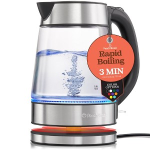Speed-Boil Electric Kettle 1.7L Coffee & Tea Boiler 1500W, Borosilicate Glass, Wide Opening, Cool Touch Handle, Boil Dry Protection - 1 of 4