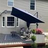 PURPLE LEAF 10 Feet Patio Umbrella Outdoor Cantilever Square Umbrella Aluminum Offset Umbrella with 360-degree Rotation for Garden Deck Pool Patio - 3 of 4