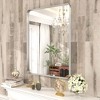 Apmir Rectangular Aluminum Alloy Framed and Tempered Glass Wall Bathroom Vanity Mirror in Matte Black/ Gold/ Silver/ Brown - 4 of 4